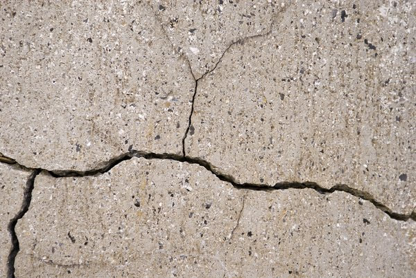 This concrete crack will require some concrete restoration work. This photo was taken in Langley. 