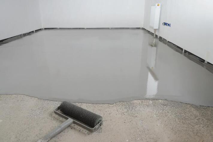 Our crew is in the process of beginning the concrete floor leveling process for a client of ours.